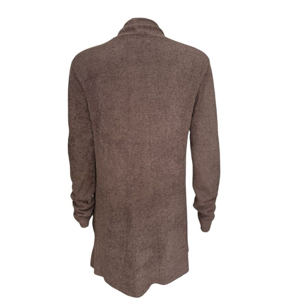 Barefoot Dreams Cozychic Lite Knit Style 903 Brown Cardigan size S/M pockets - Picture 4 of 8